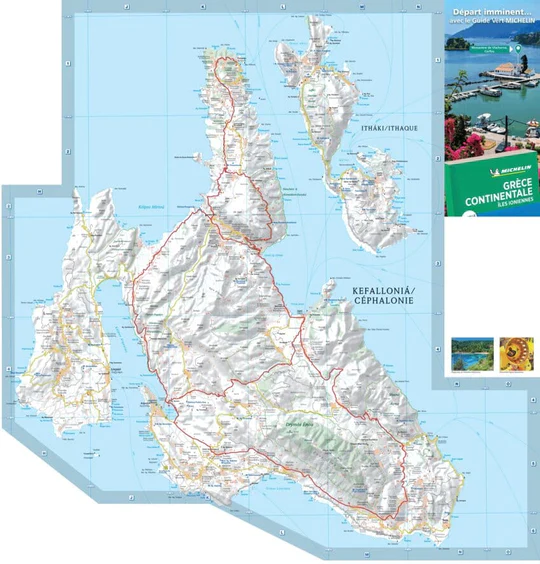 Corfu & Ionian Islands Michelin Map 140 - Image 3