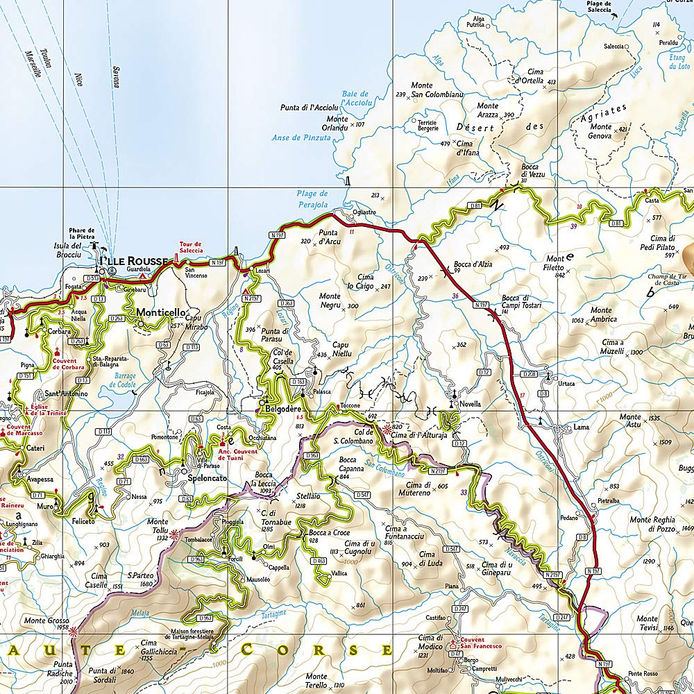 Corsica National Geographic Folded Map - Image 4