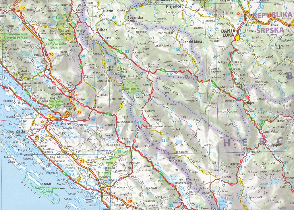 Croatia Michelin Map 757 - Image 3