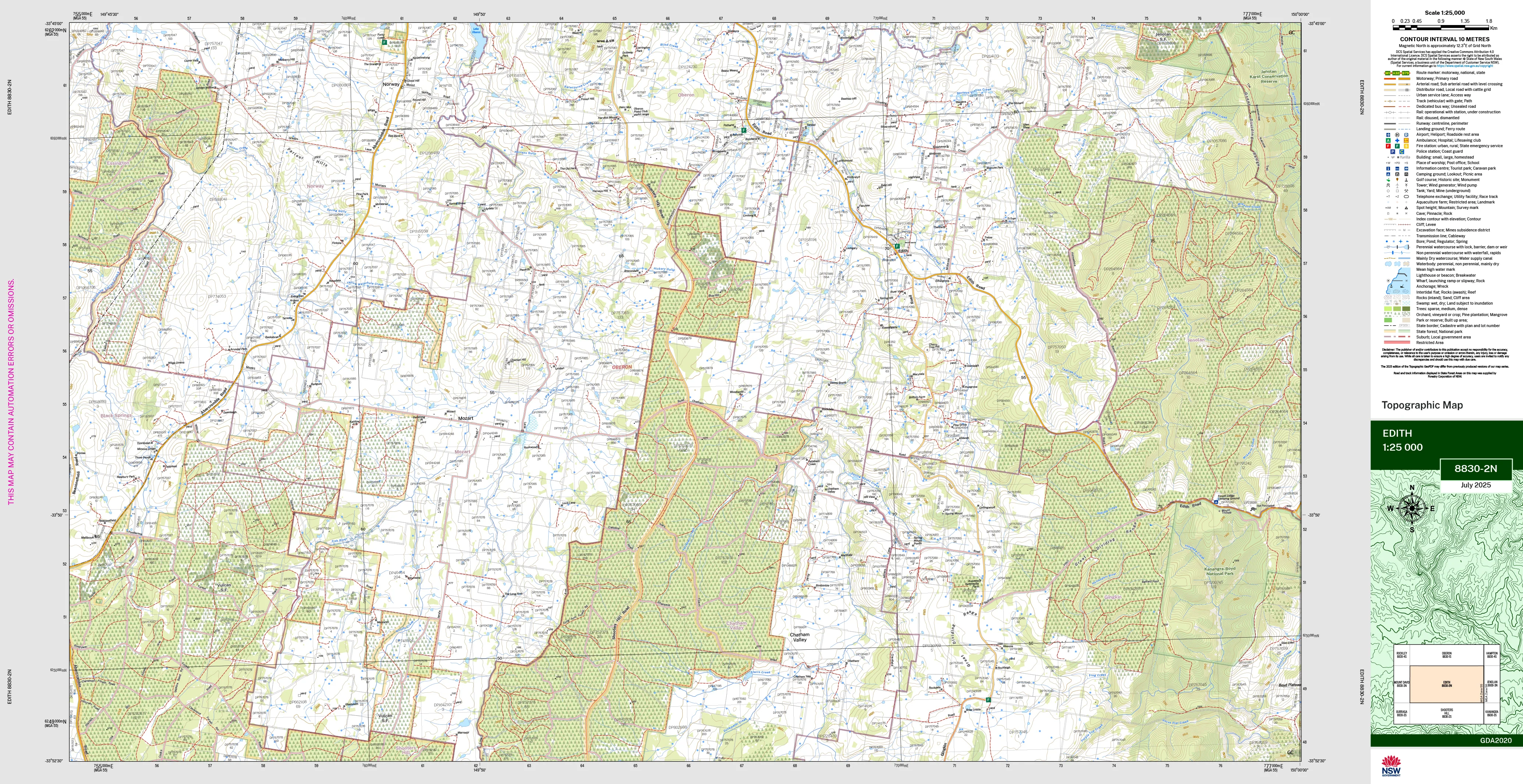 Edith 8830-2N Topographic Map 1:25k