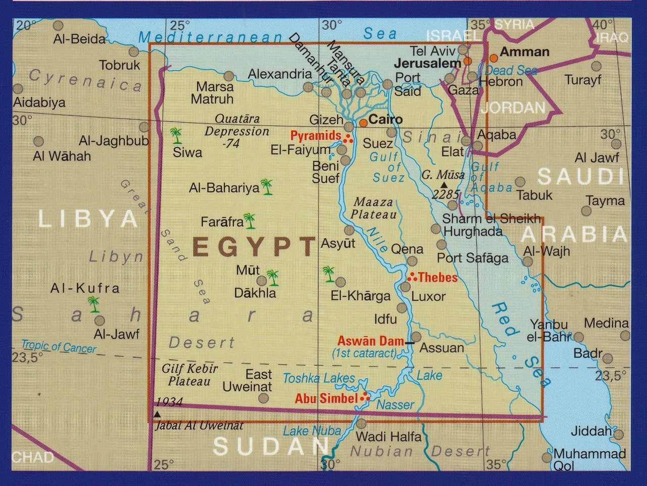 Egypt Folded Map Reise - Image 2