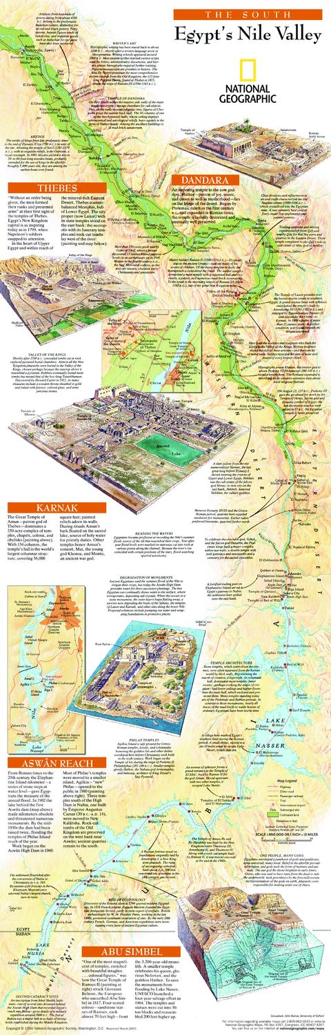 Egypts Nile Valley South - Published 2005 by National Geographic