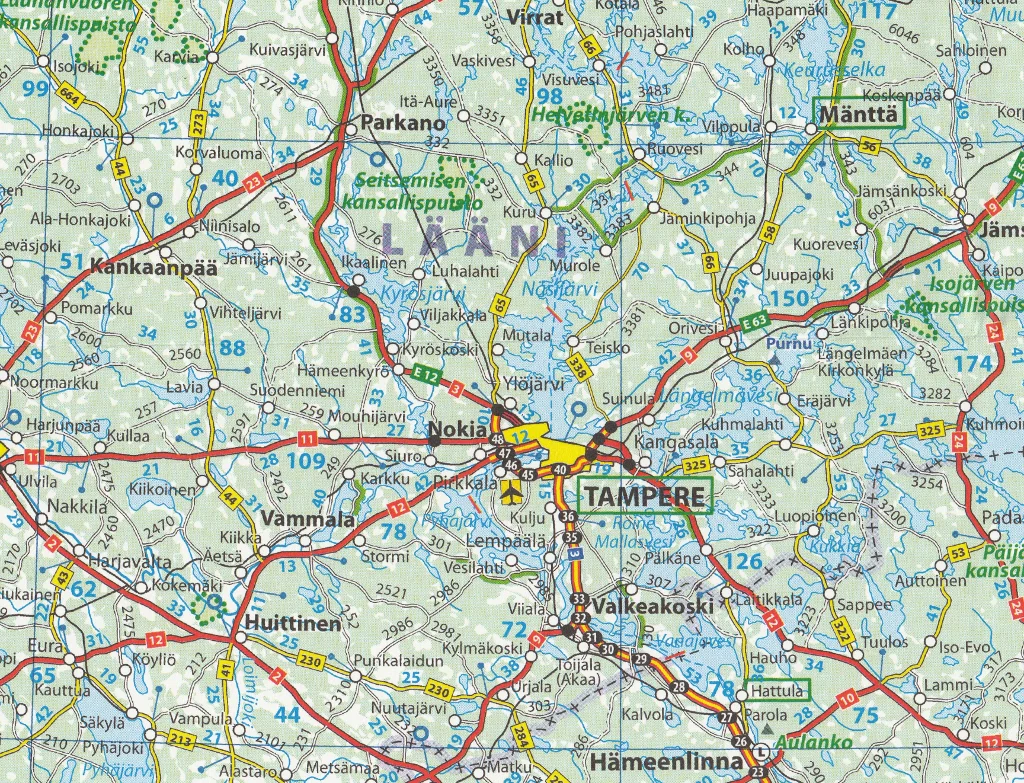 Finland Michelin Map 754 - Image 4