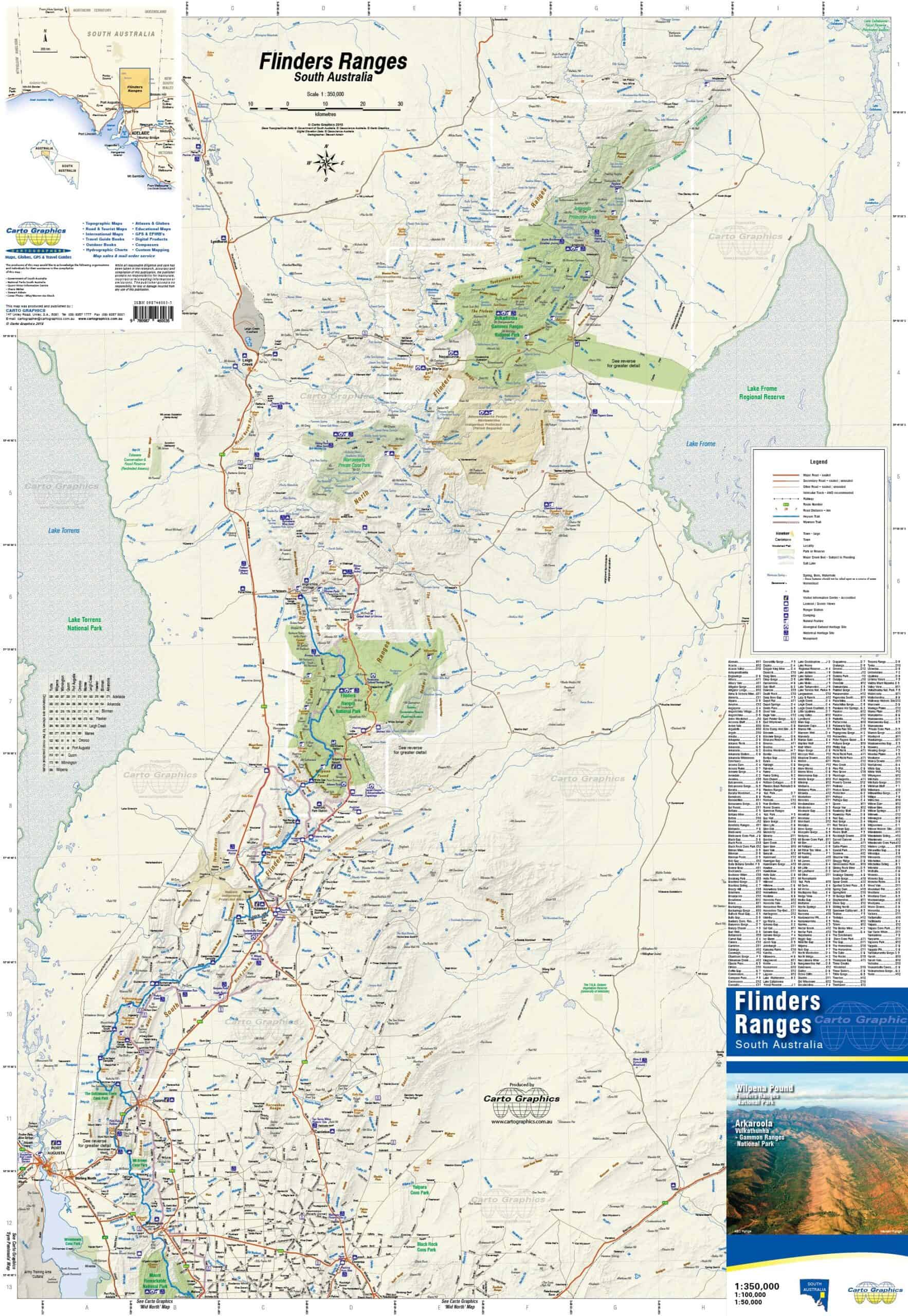 Flinders Ranges Cartographics Map - Image 3