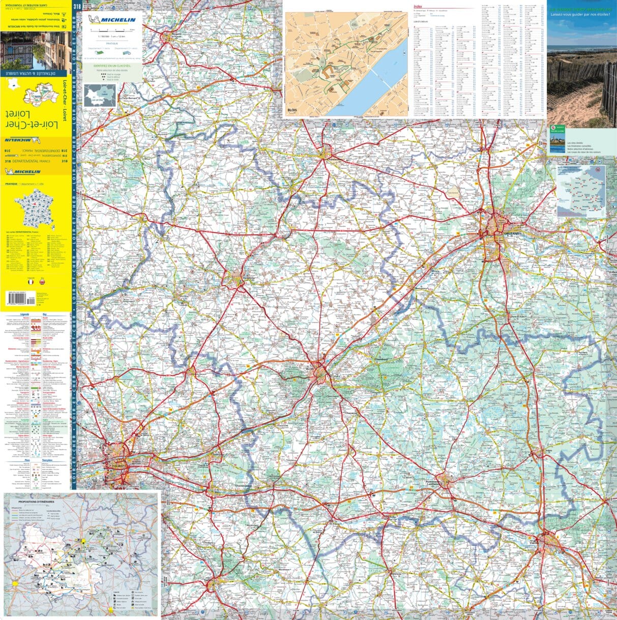 France Loiret / Loir-et-Cher Michelin Map 318 - Image 3