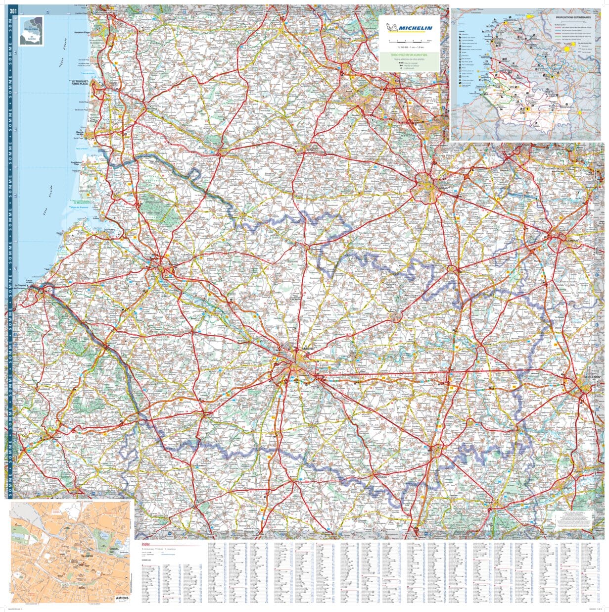 France Pas de Calais & Somme Michelin Map 301 - Image 4