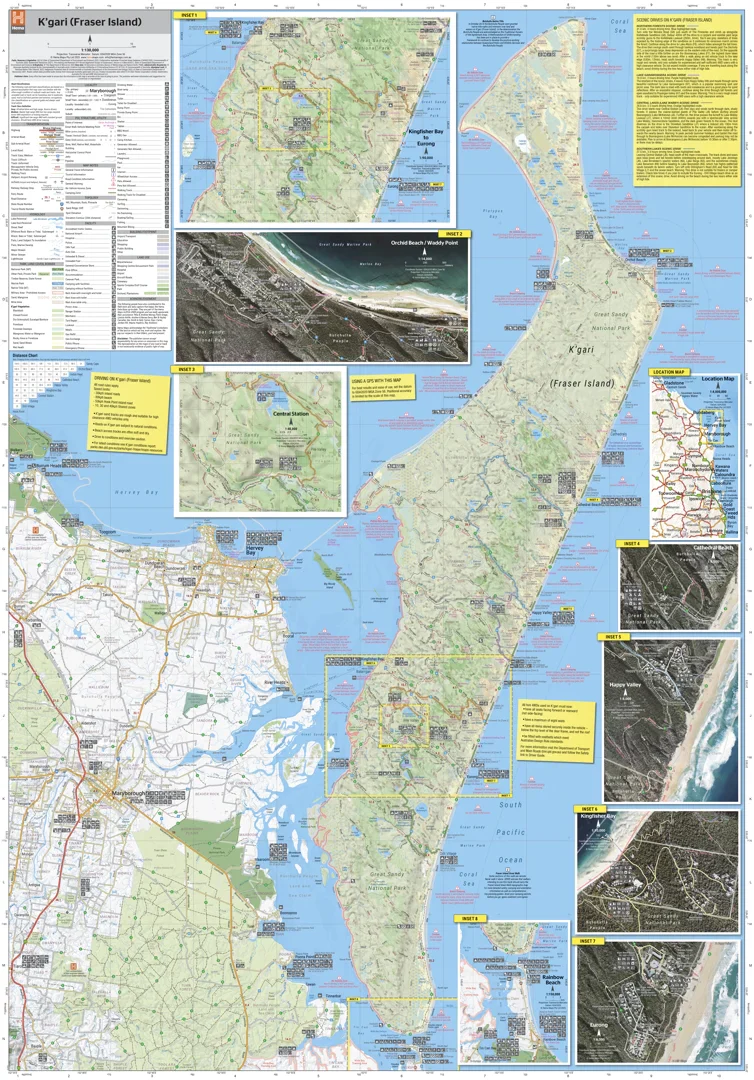 Fraser Island (K’gari) Map by Hema Maps – 10th Edition - Image 2