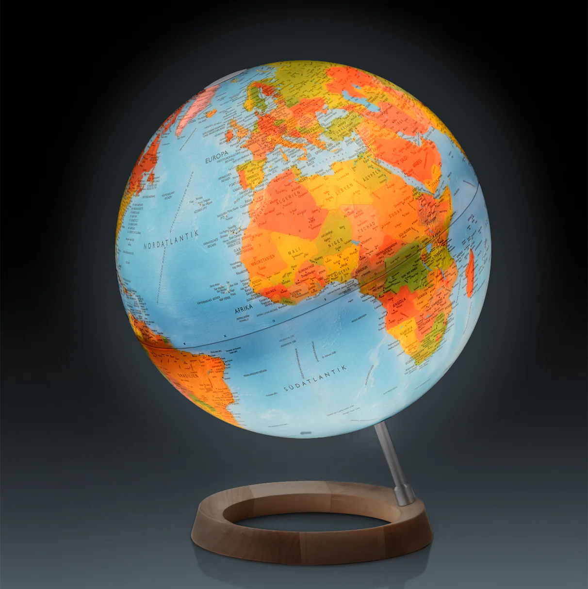 Full Circle FC4 Relief Atmosphere Illuminated 30cm Globe - Image 4