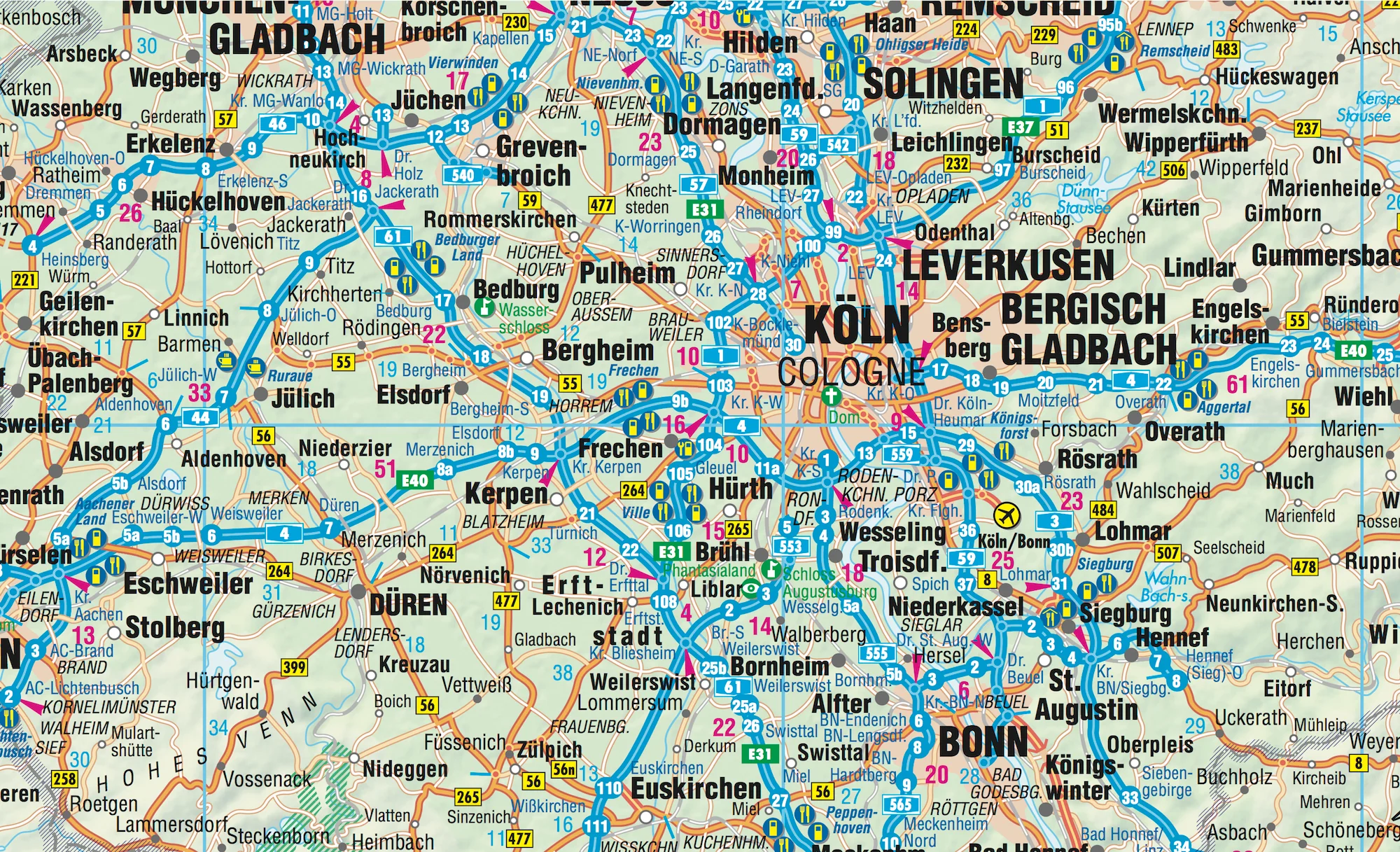 Germany Borch Folded Laminated Map - Image 4