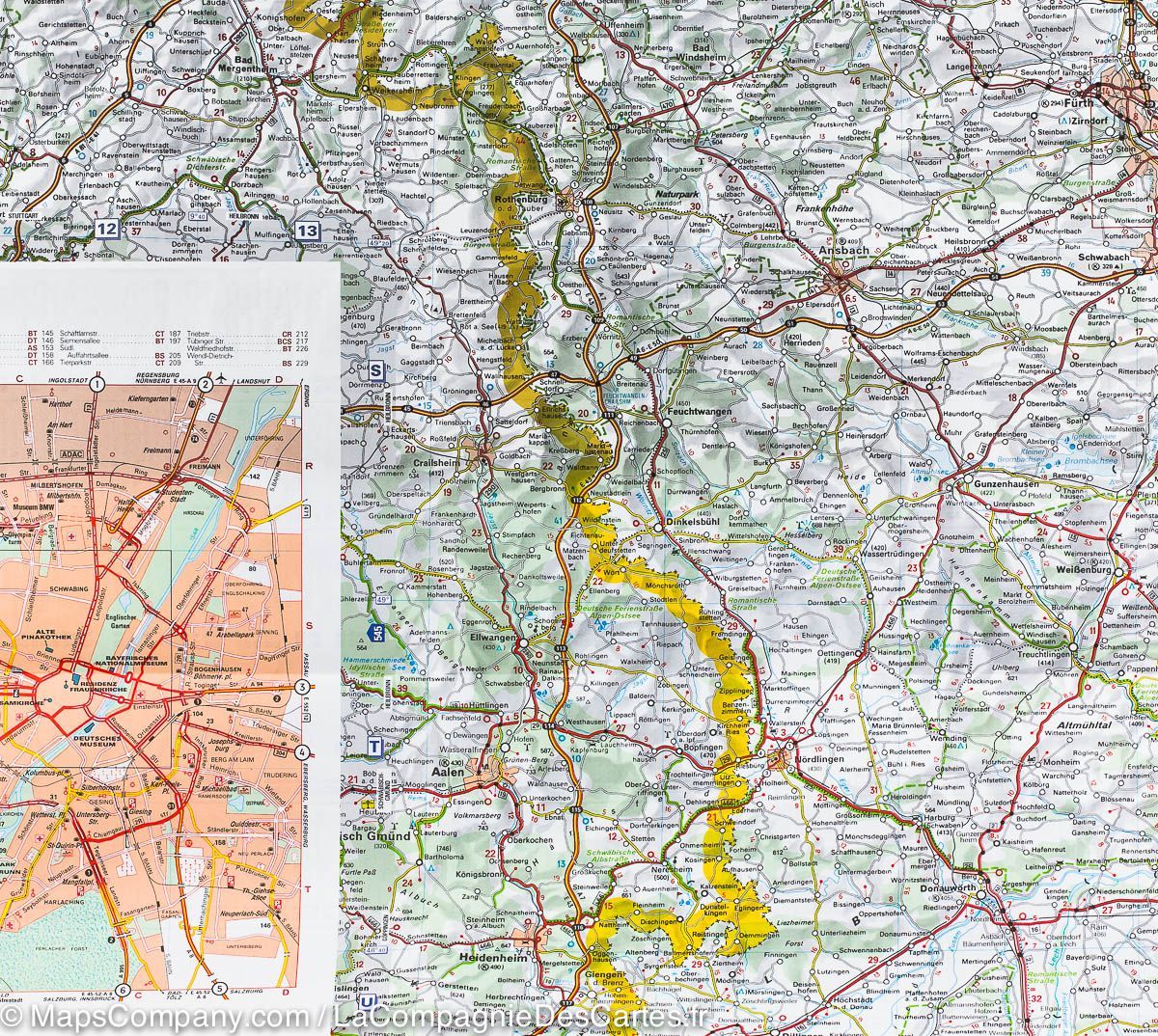 Germany South East & Bavaria Michelin Map 546 - Image 5
