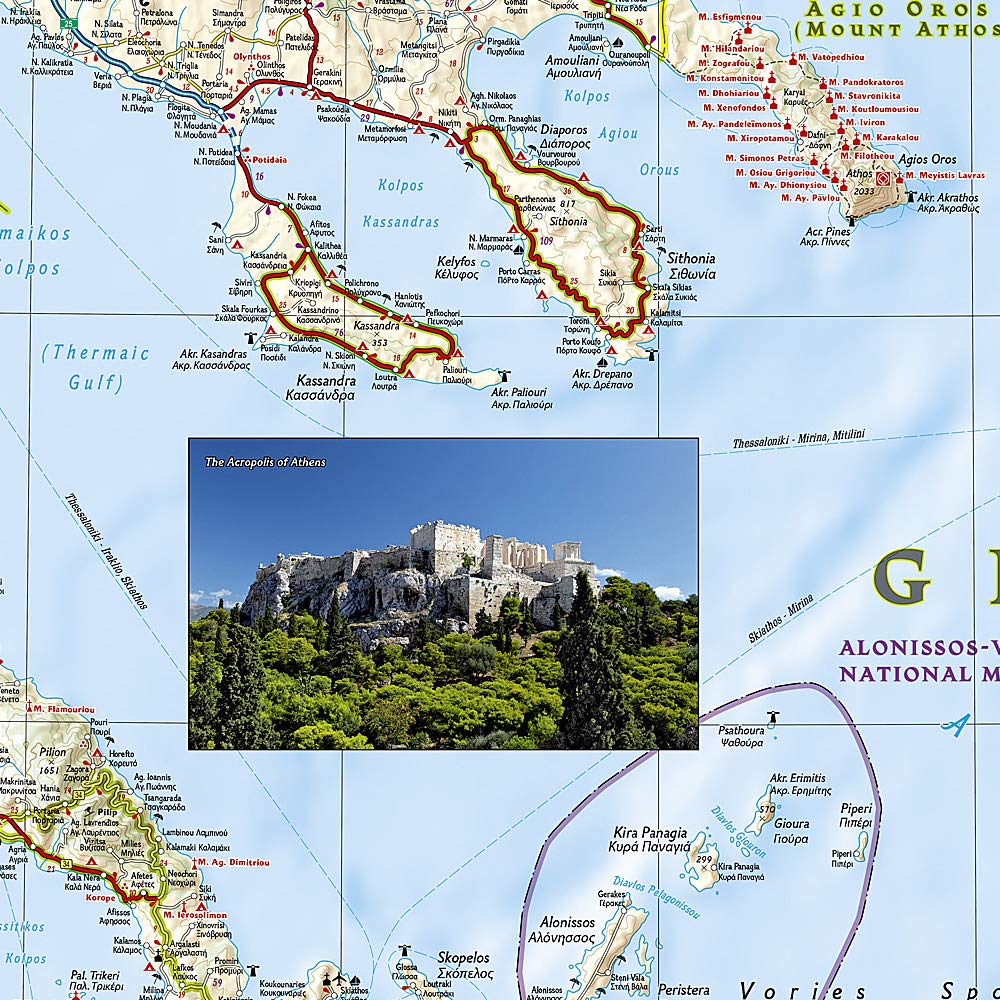 Greece National Geographic Folded Map - Image 5