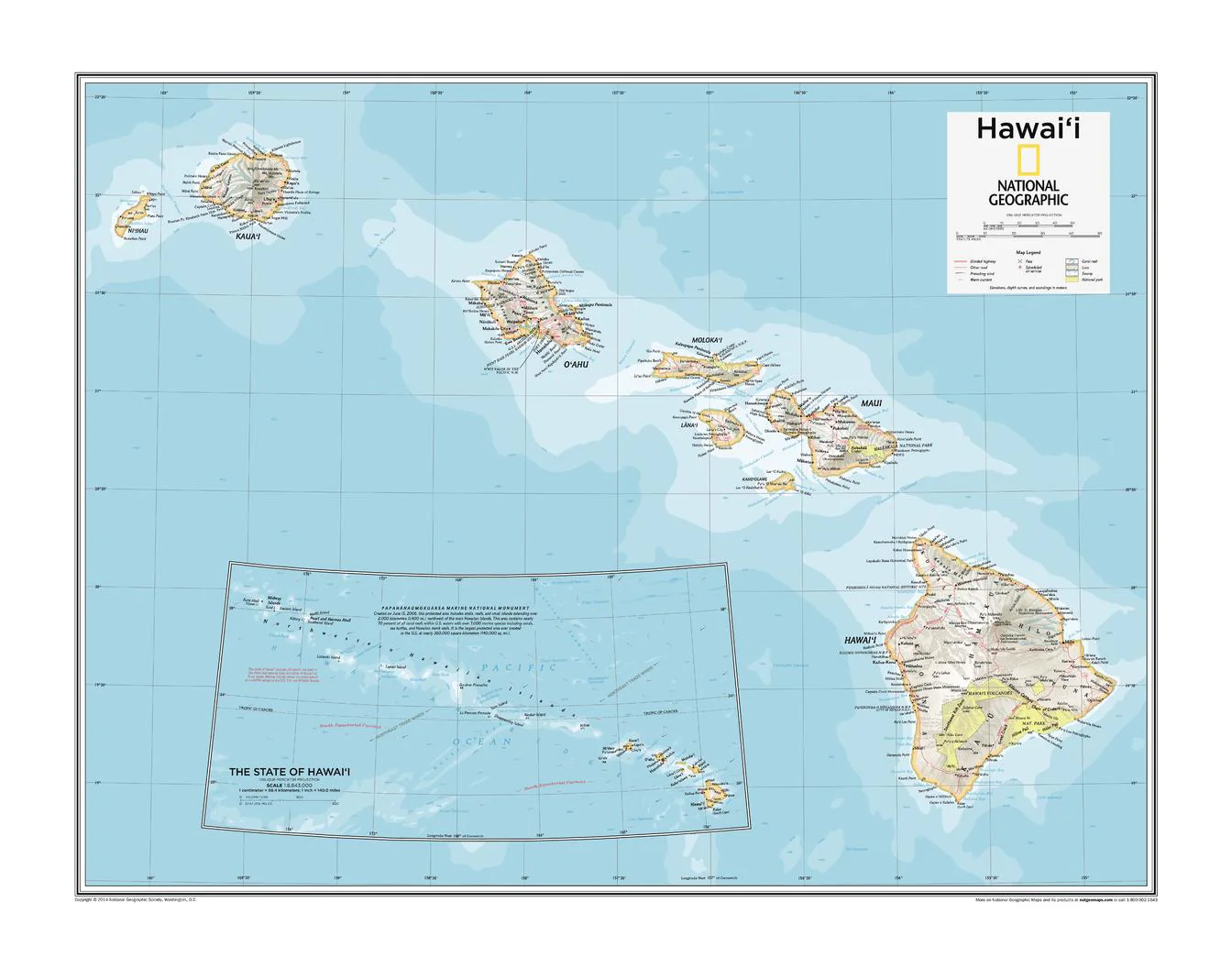 Hawai’i - Atlas of the World, 10th Edition by National Geographic