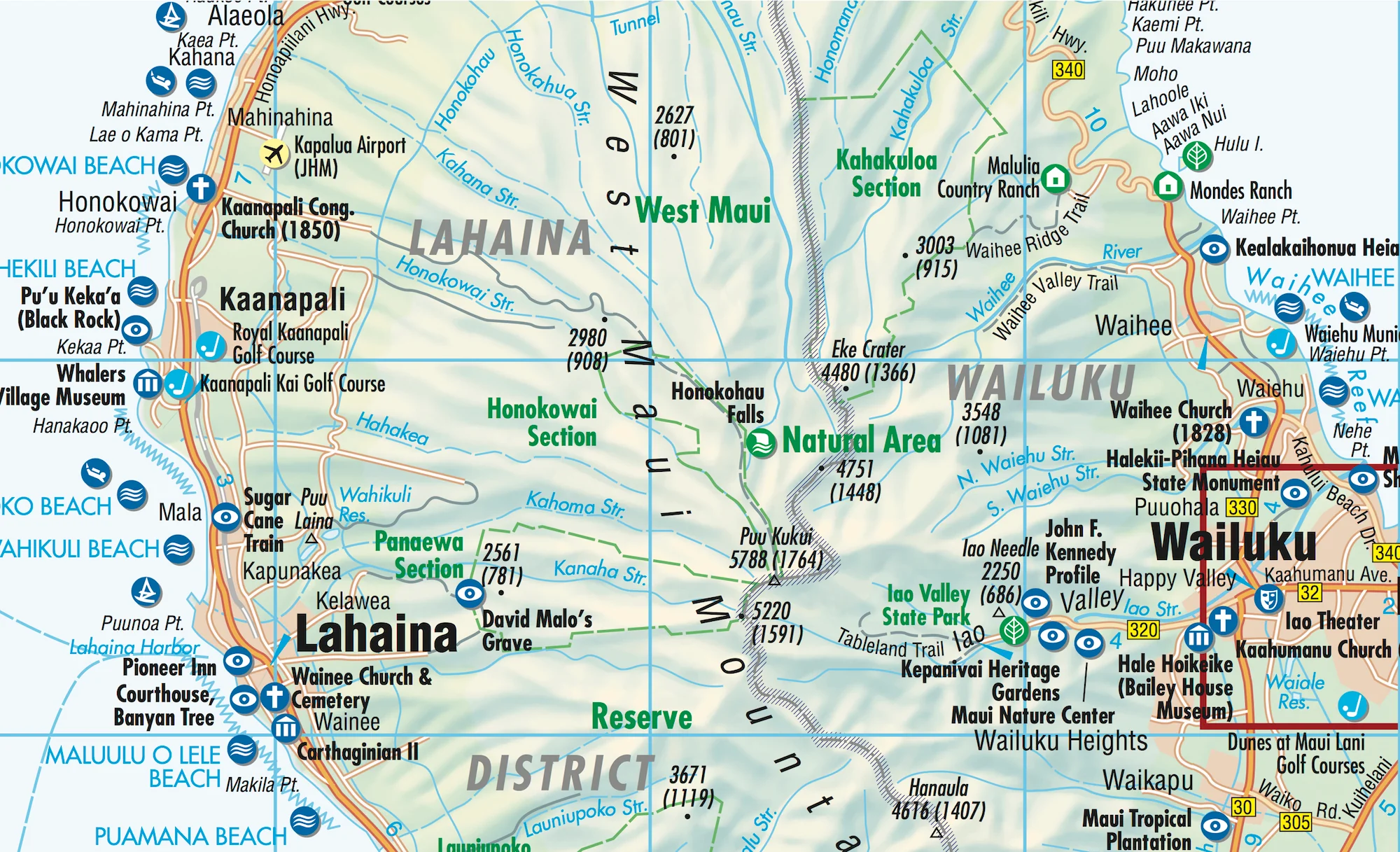 Hawaiian Islands Borch Folded Laminated Map - Image 4