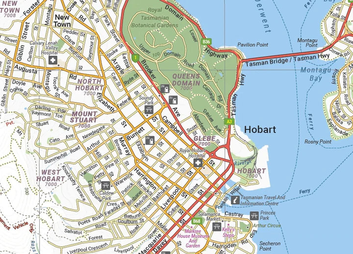 Hobart & Region map by Hema Maps - Image 5
