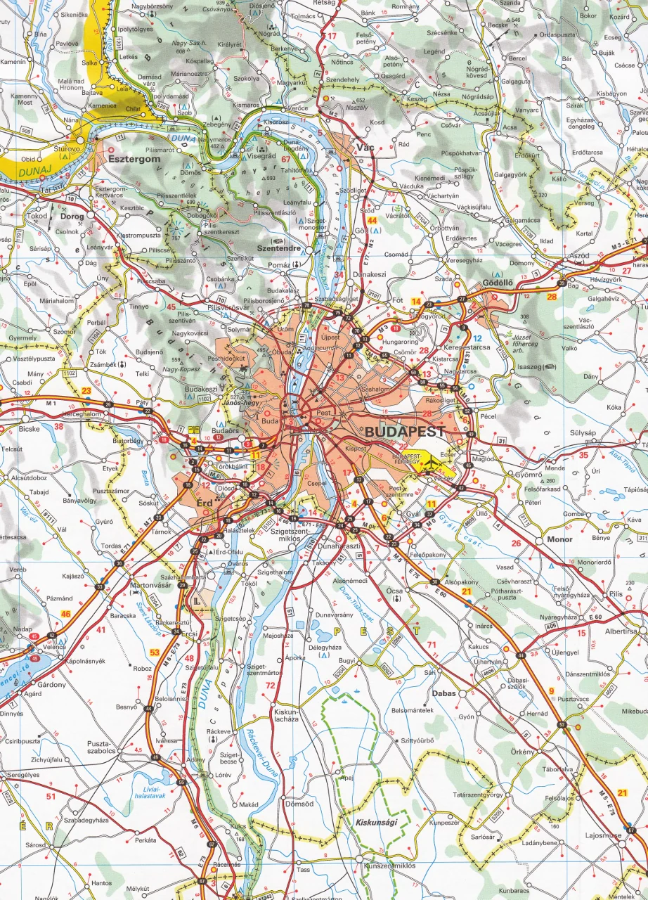 Hungary Michelin Map 732 - Image 3