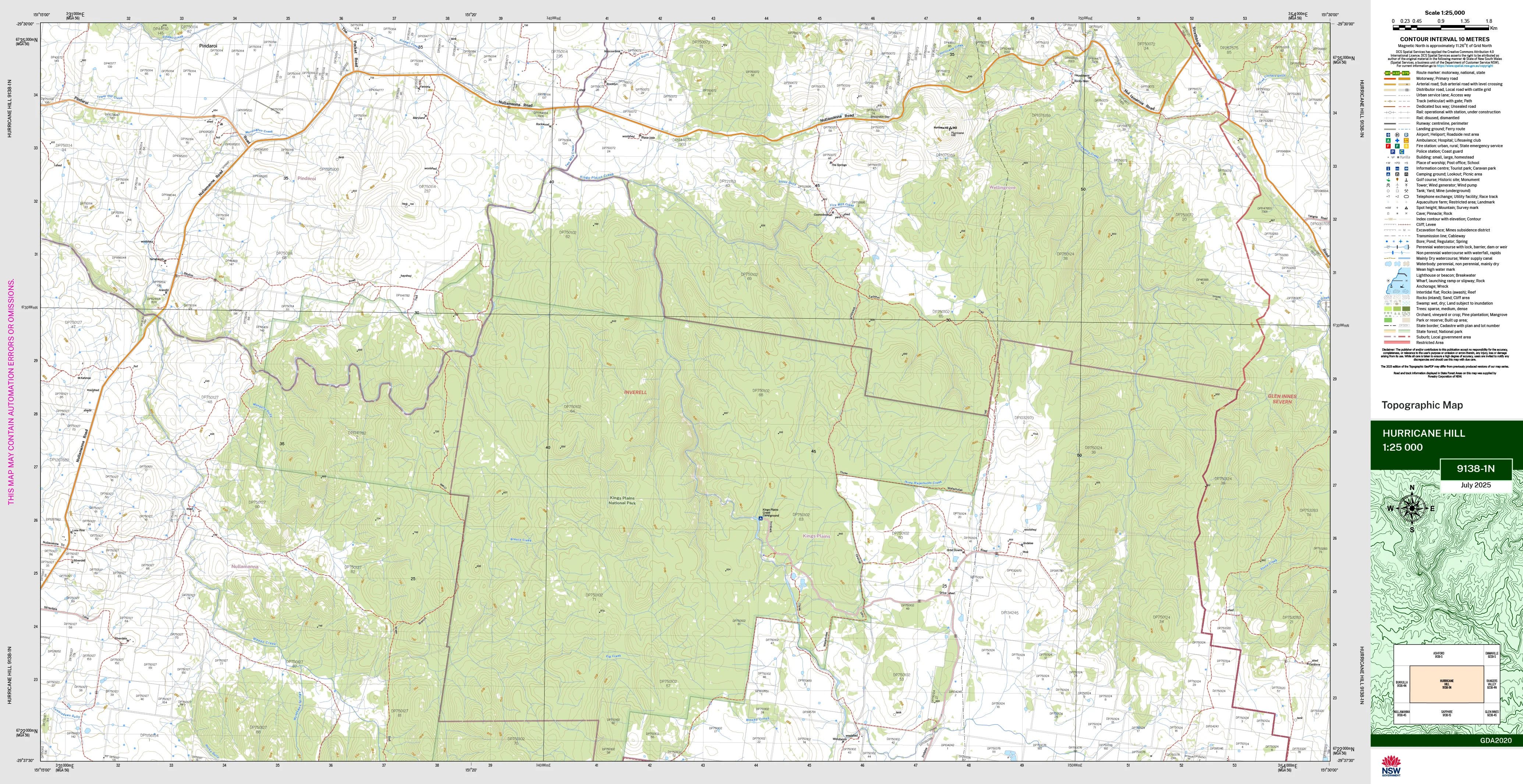 Hurricane Hill 9138-1N Topographic Map 1:25k