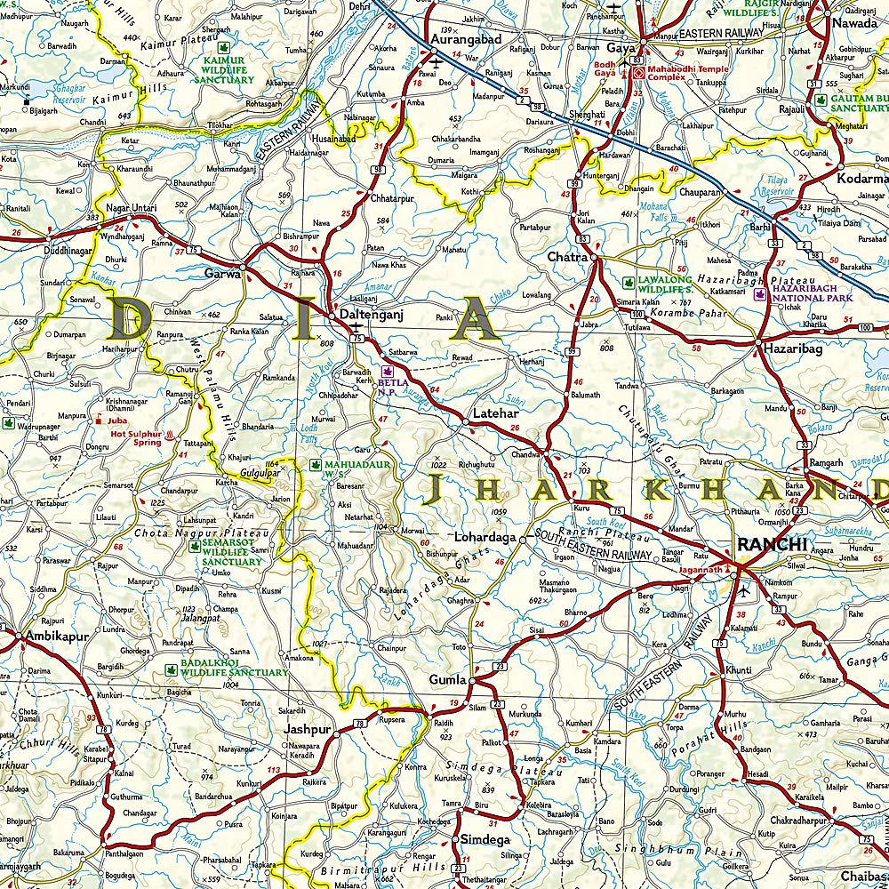India North East National Geographic Folded Map - Image 4