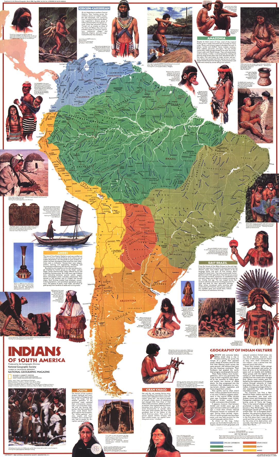 Indians of South America - Published 1982 by National Geographic