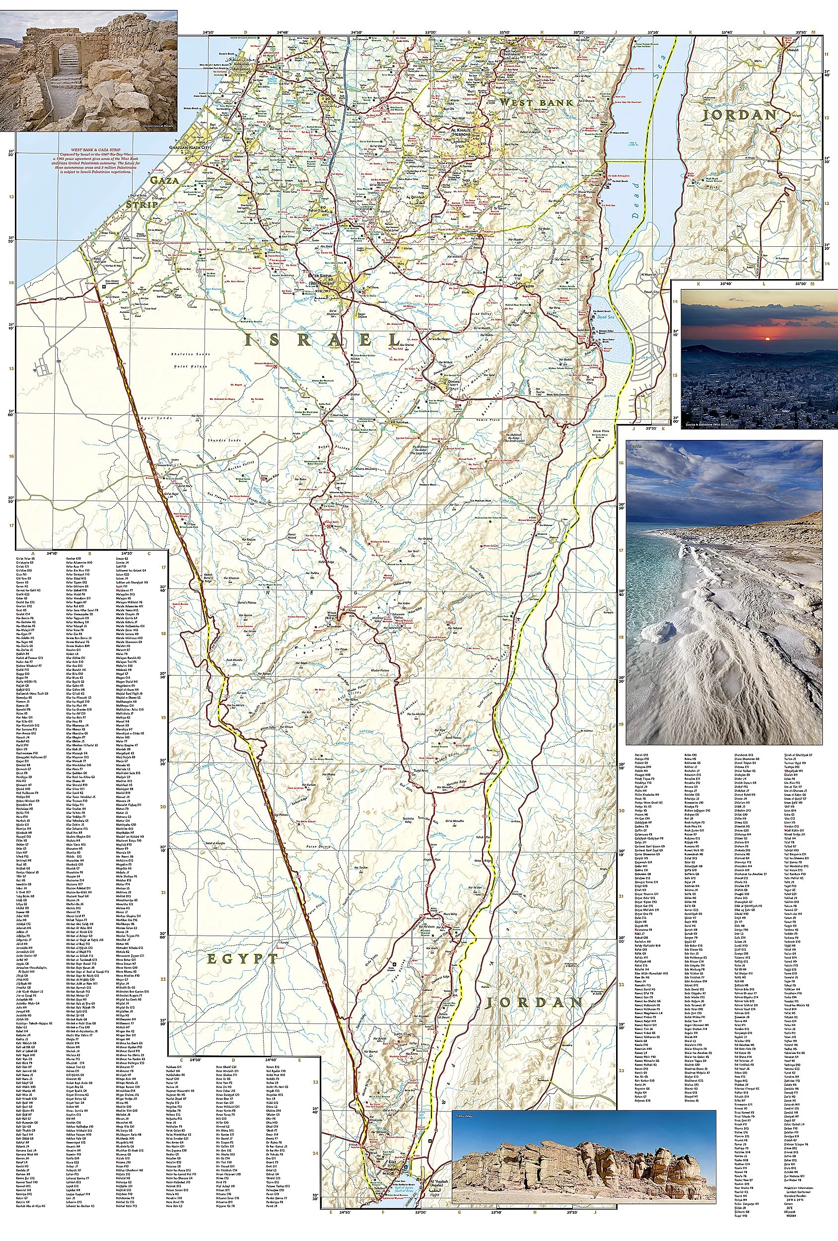 Israel National Geographic Folded Map - Image 3