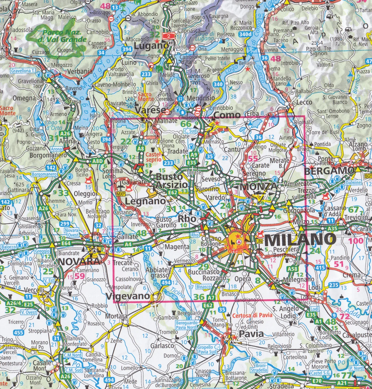 Italy Hallwag Map - Image 3