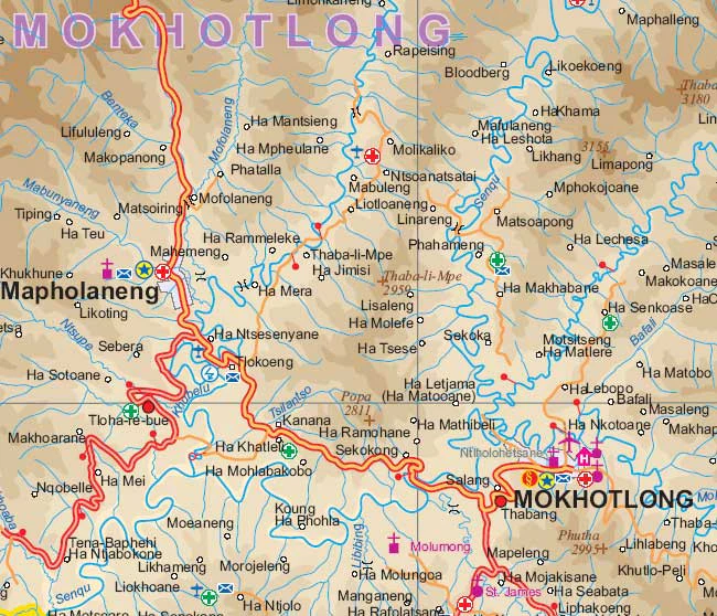 Lesotho & Swaziland ITMB Map - Image 3