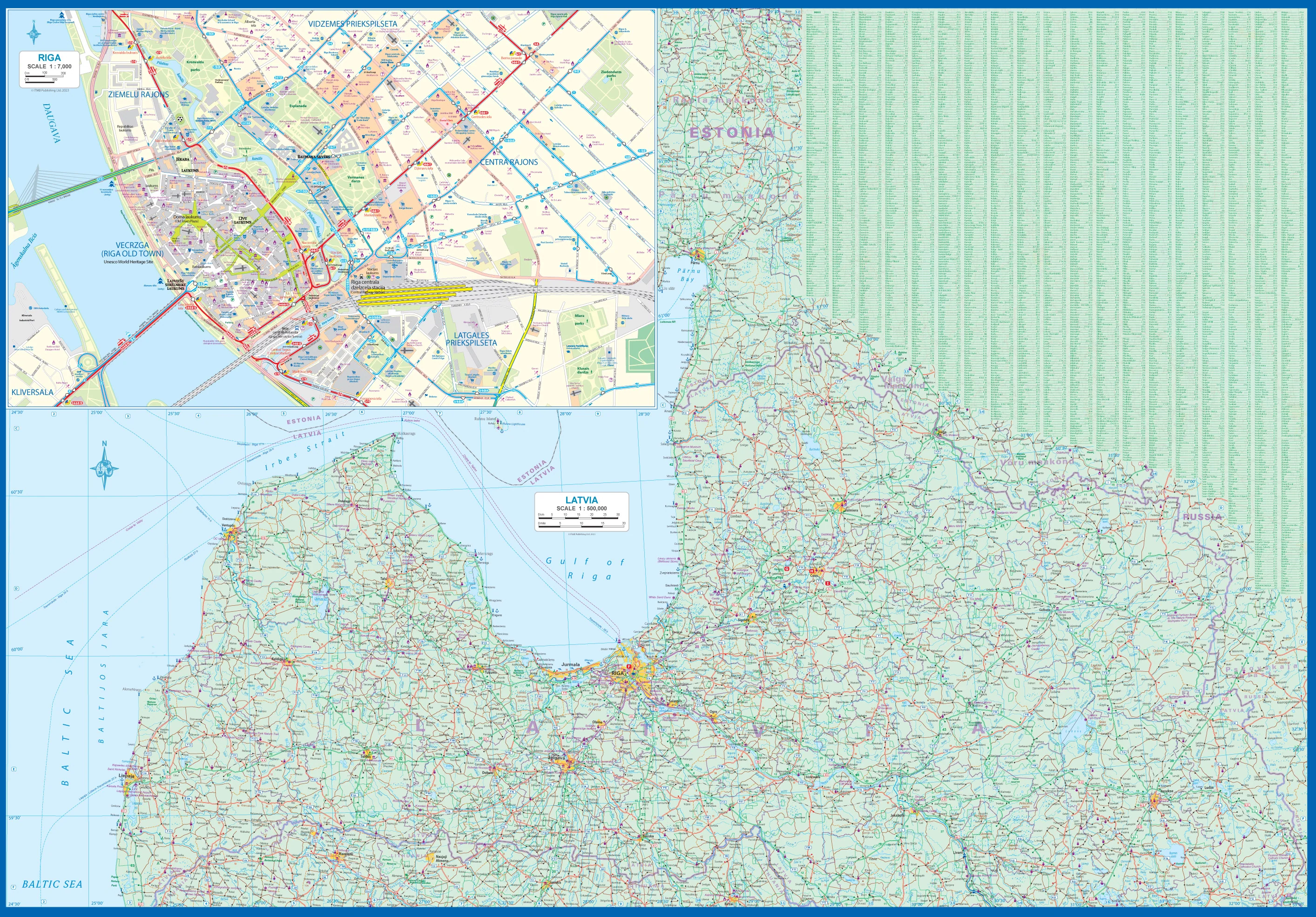 Lithuania & Latvia ITMB Map - Image 3