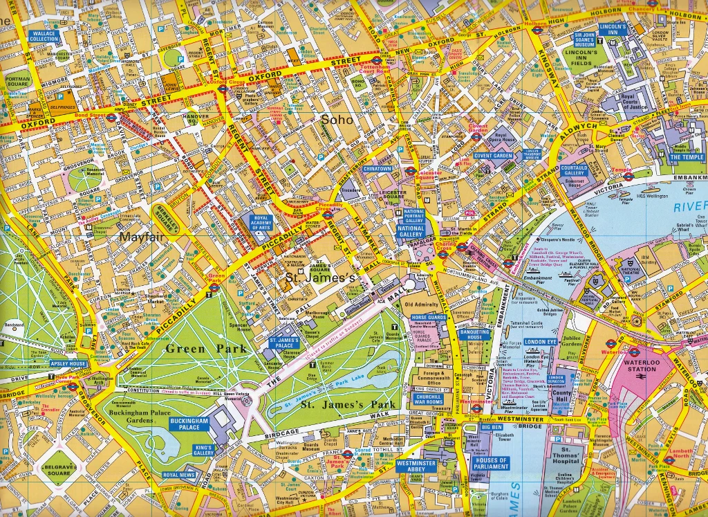 London Visitors Map Bensons - Image 2