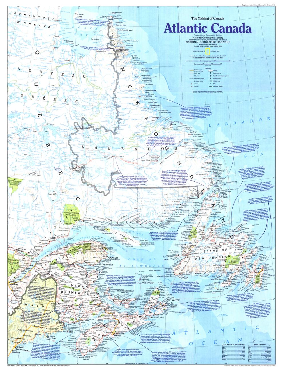 Making of Canada, Atlantic Canada - Published 1993 by National Geographic