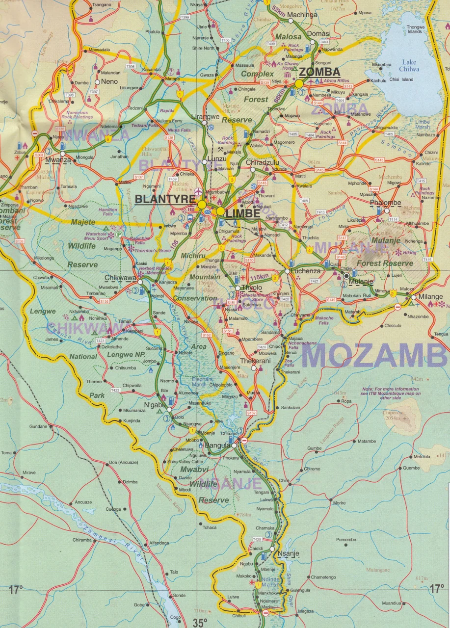 Malawi & Mozambique ITMB Map - Image 4