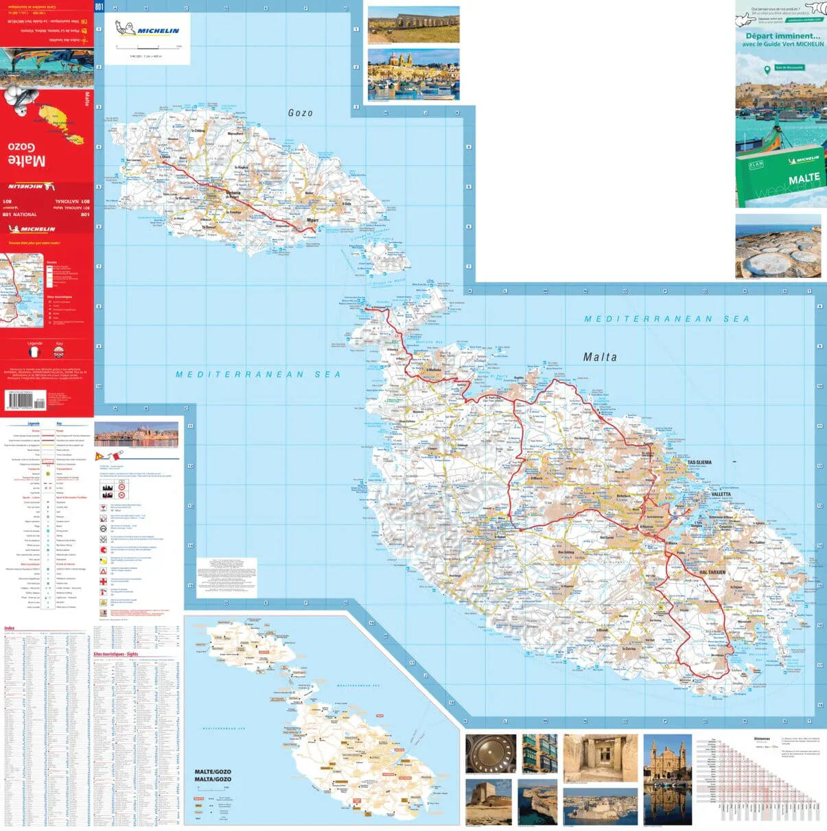 Malta Michelin Map 801 - Image 2