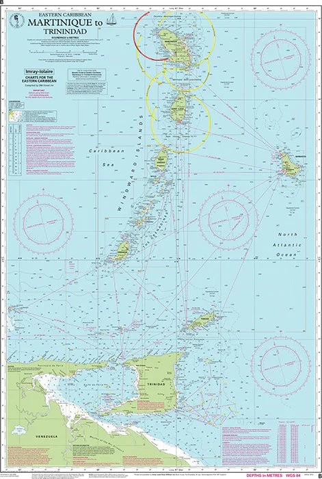 Martinique to Trinidad Imray Chart - Image 2