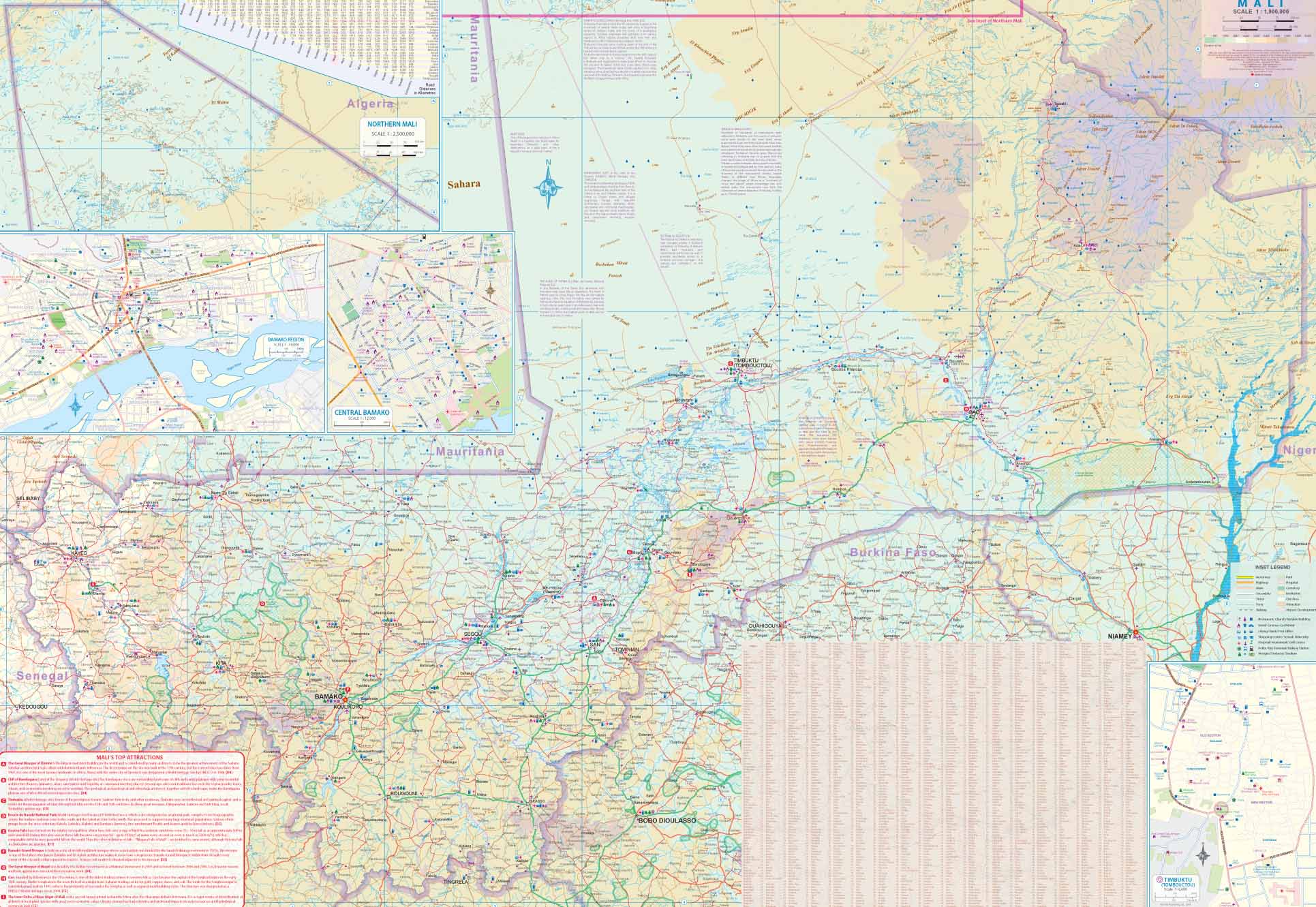 Mauritania & Mali ITMB Map - Image 3