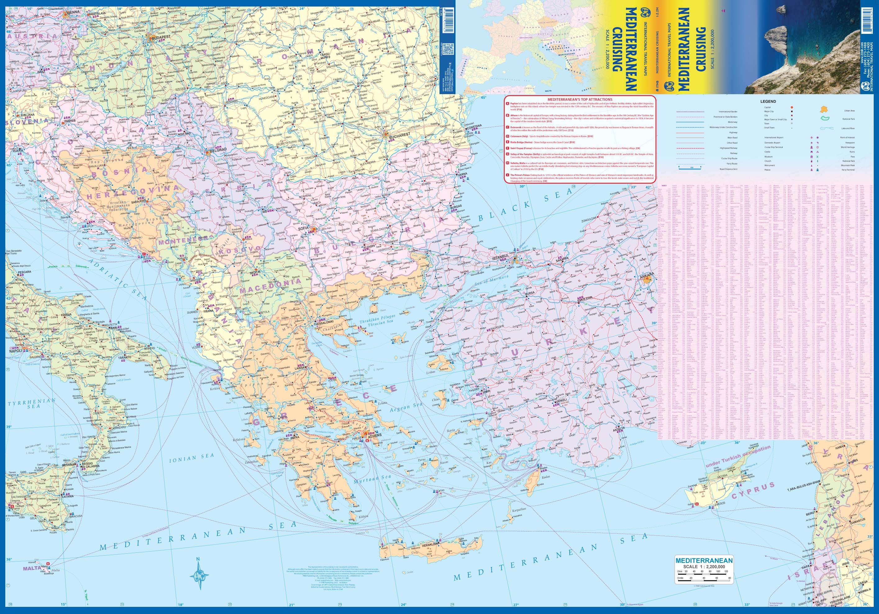 Mediterranean Cruising ITMB Map - Image 2