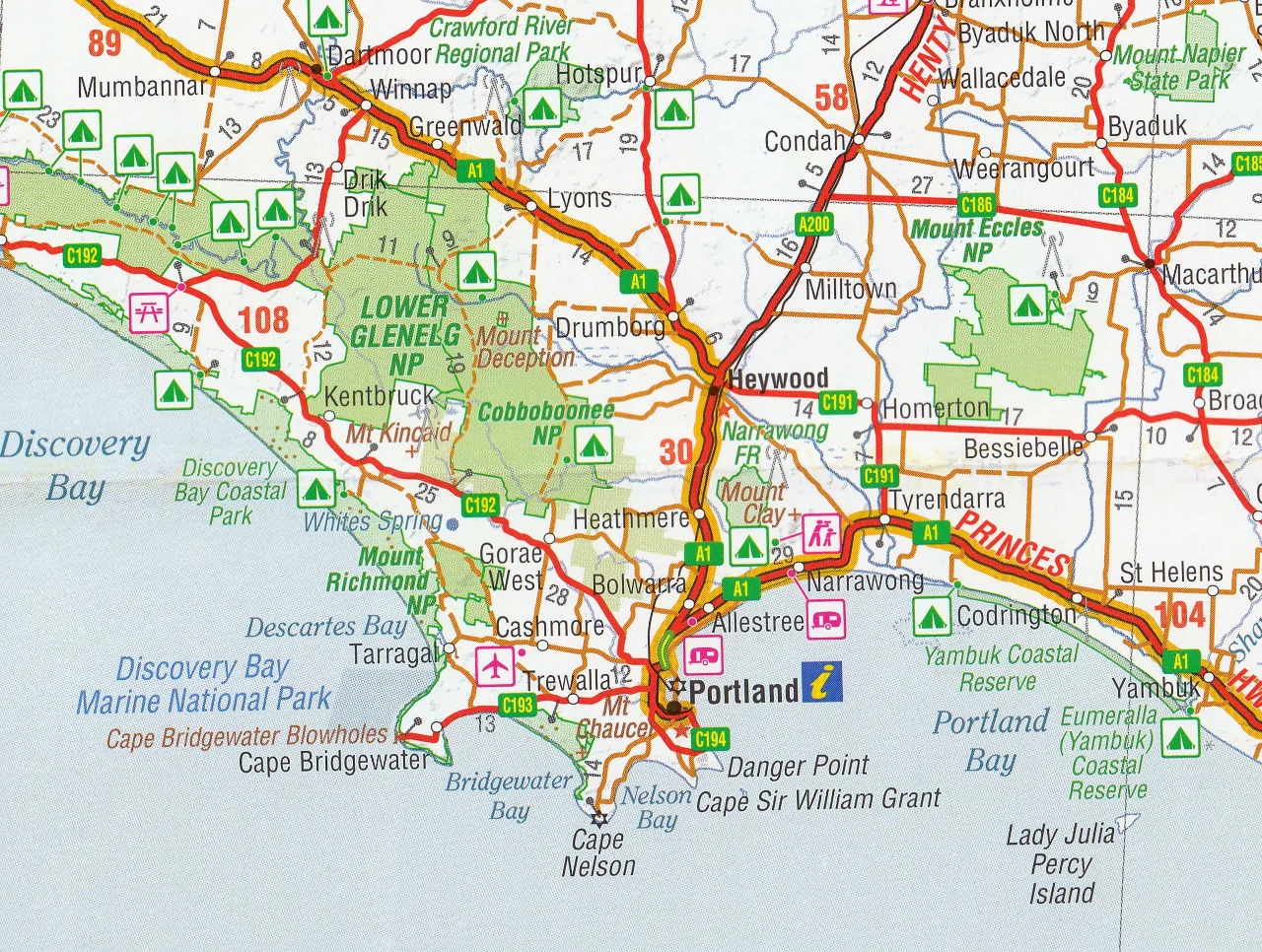 Melbourne to Adelaide Touring Map – Hema Maps (2nd Edition) - Image 4