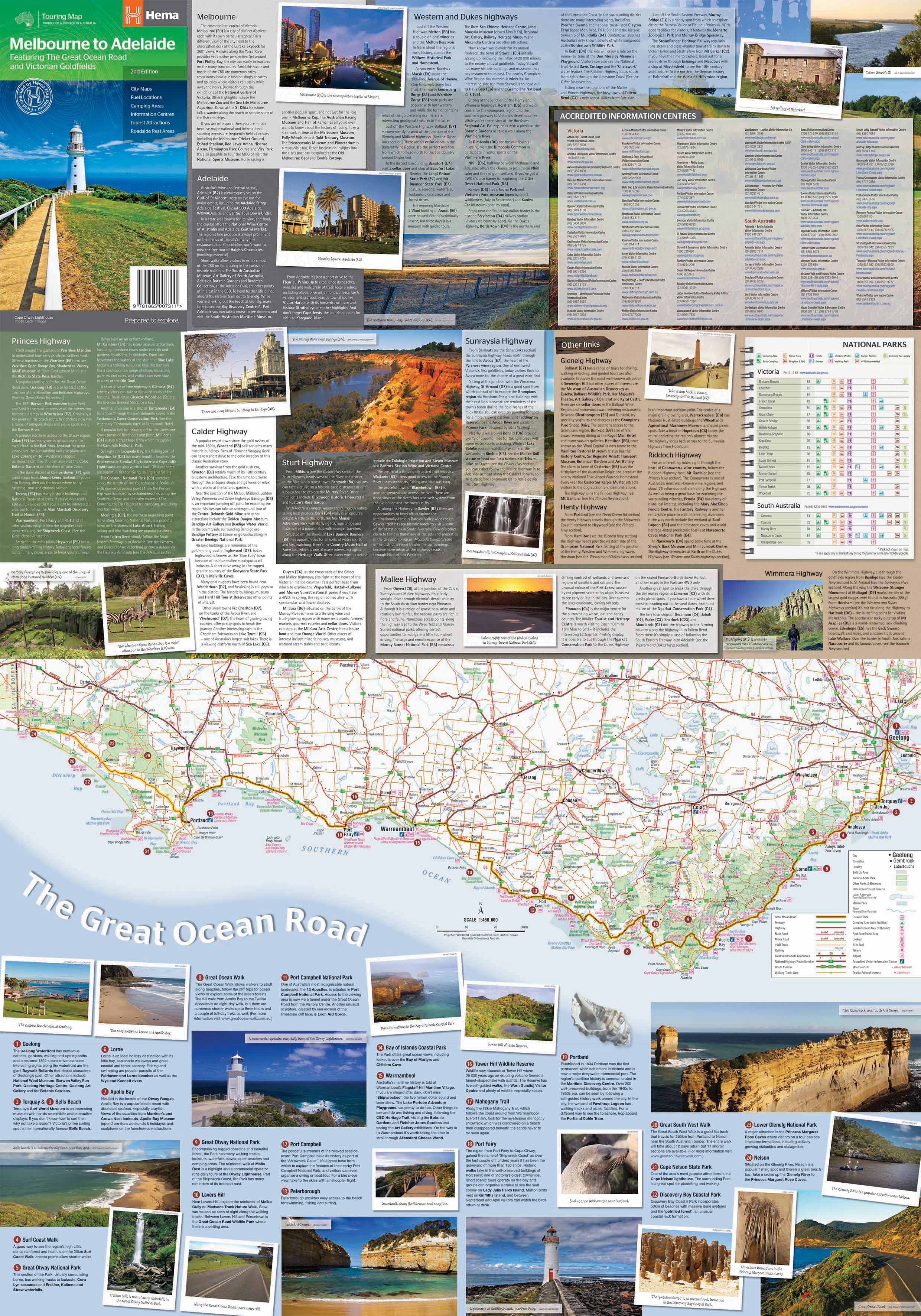 Melbourne to Adelaide Touring Map – Hema Maps (2nd Edition) - Image 5