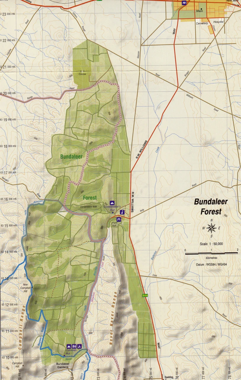 Mid North South Australia Carto Graphics Map (Heysen Trail) - Image 6