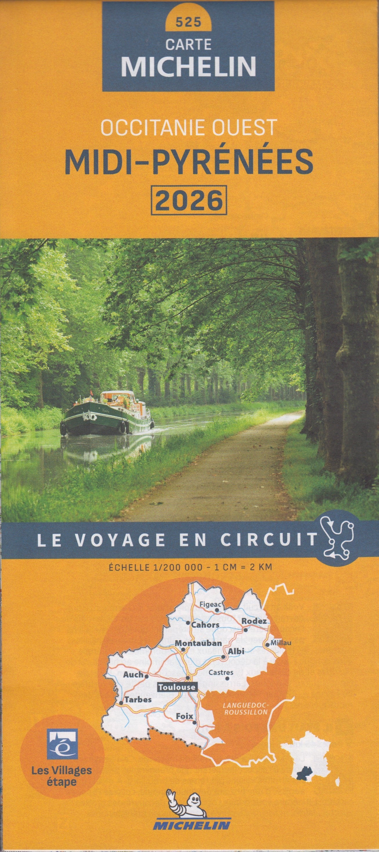 France Midi-Pyrenees 525 Michelin Map