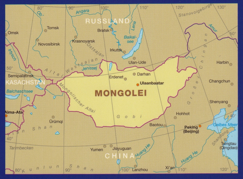 Mongolia Folded Map Reise - Image 2