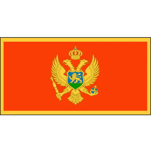 Montenegro Flag 1800 x 900mm