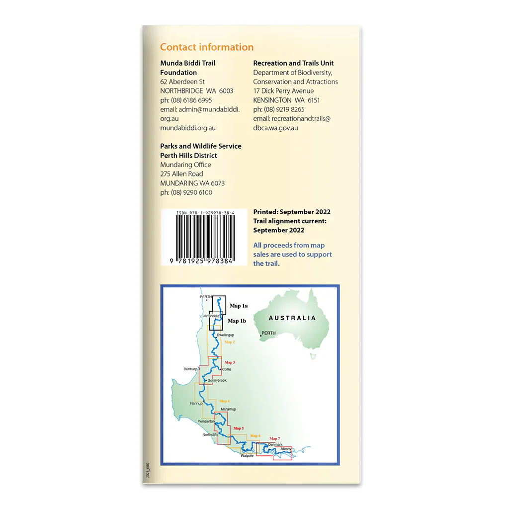 Munda Biddi Trail Map 1 – Mundaring to Dandalup Campsite - Image 2