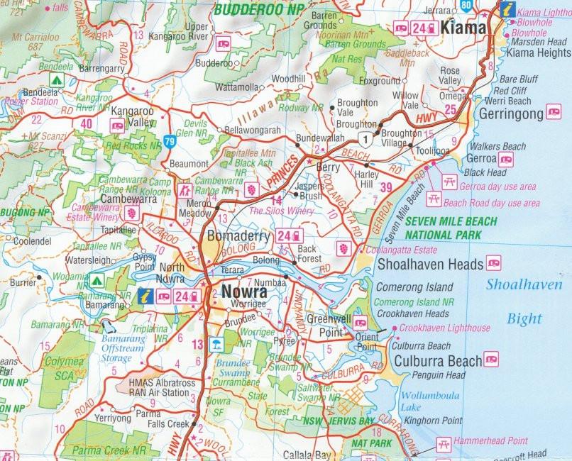 New South Wales Hema 1000 x 700mm Canvas Wall Map - Image 2