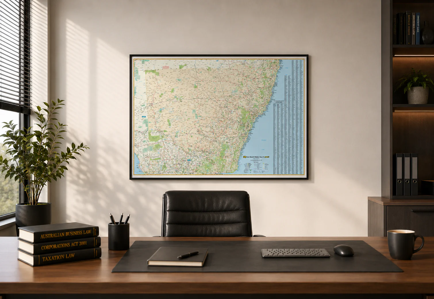 New South Wales 270 UBD Map 1000 x 690mm Laminated Wall Map - Image 3
