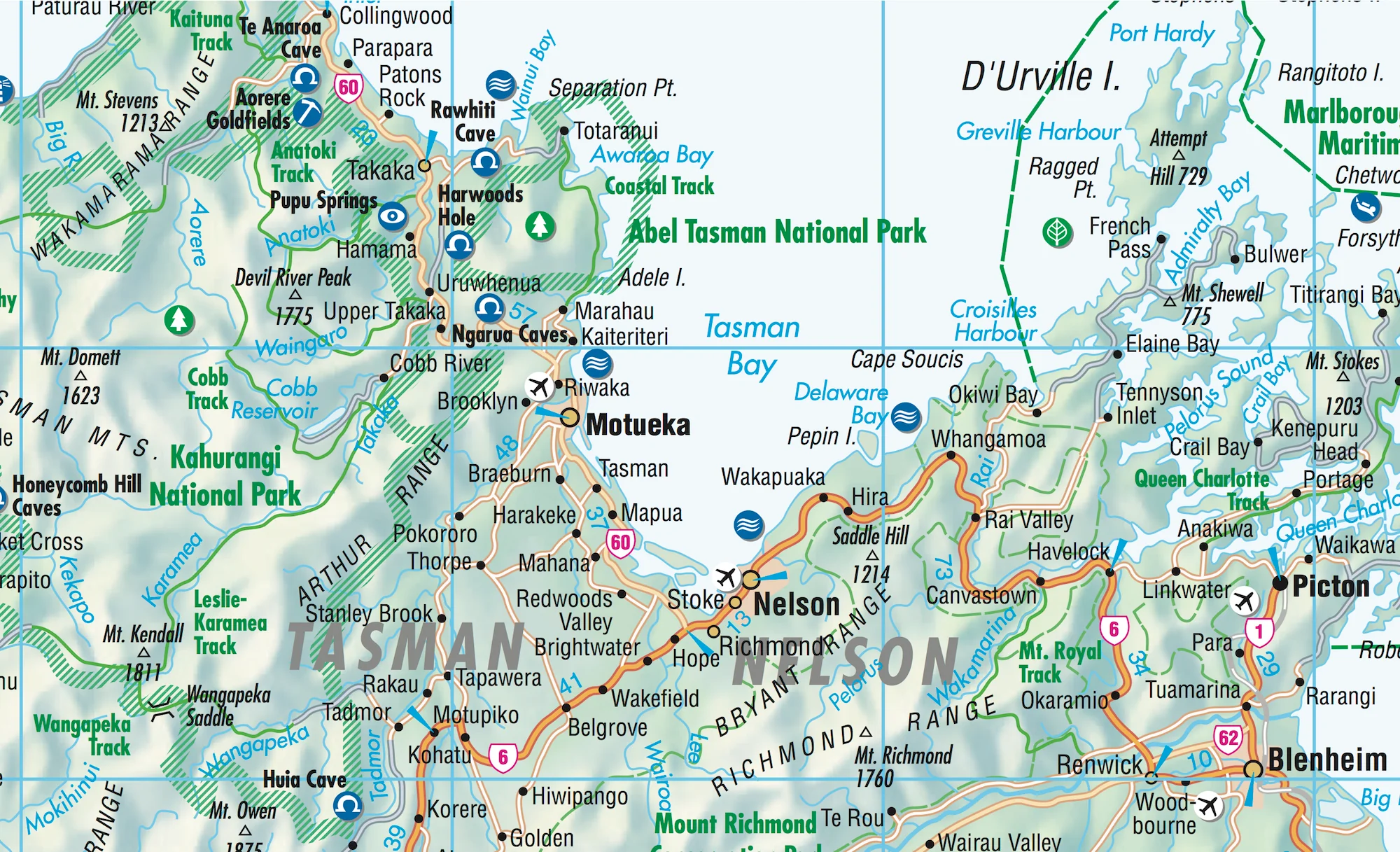 New Zealand Folded Laminated Map – Borch - Image 4