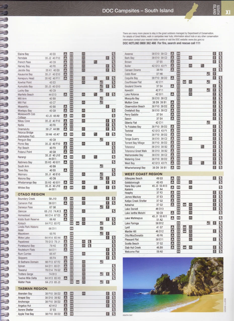 New Zealand Touring Atlas Spiral Hema - Image 6