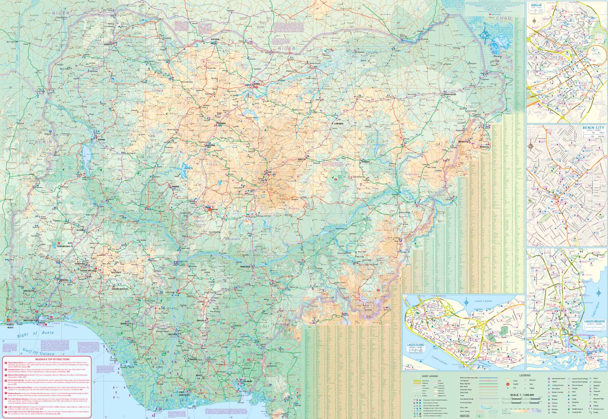 Nigeria & Niger ITMB Map - Image 3