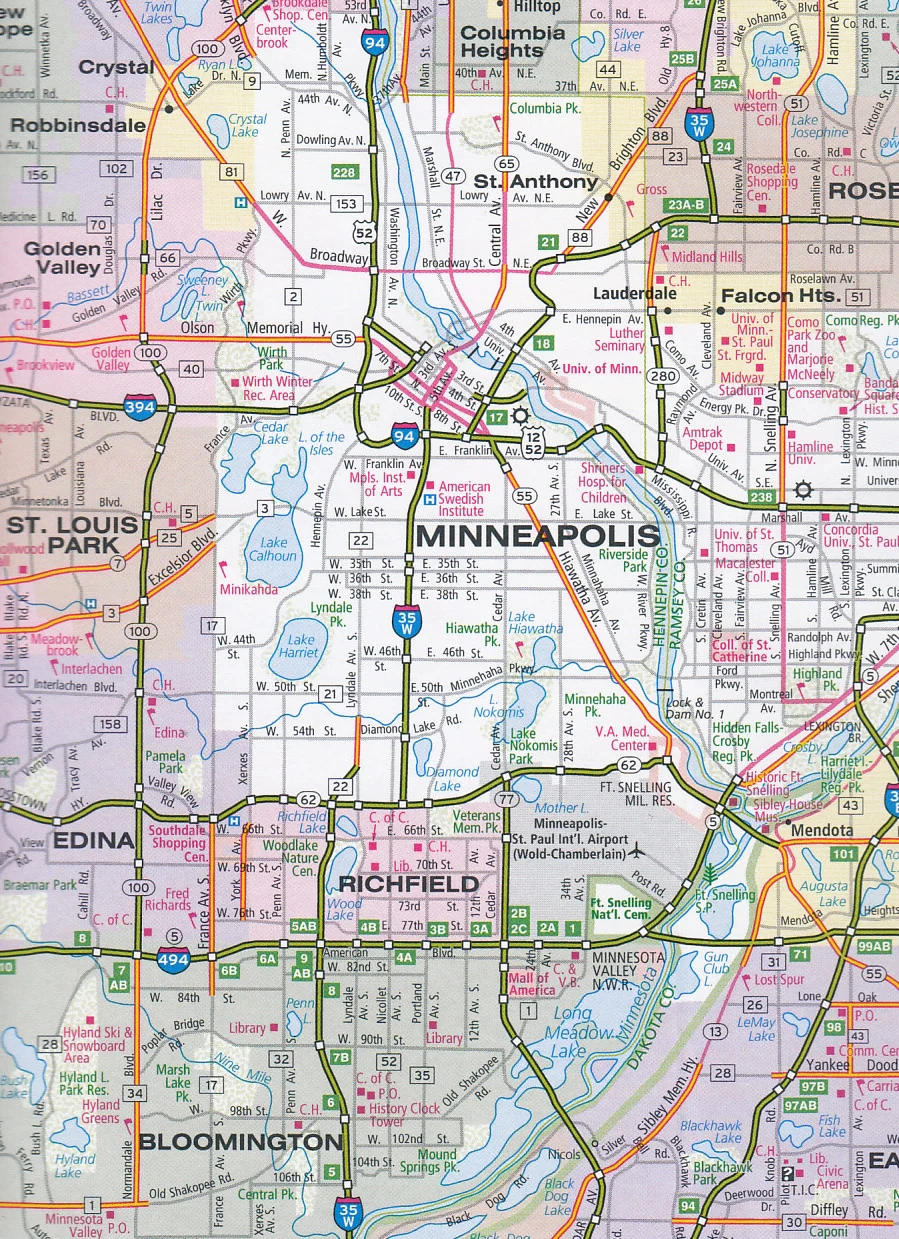 North Central Hallwag USA Map - Image 6