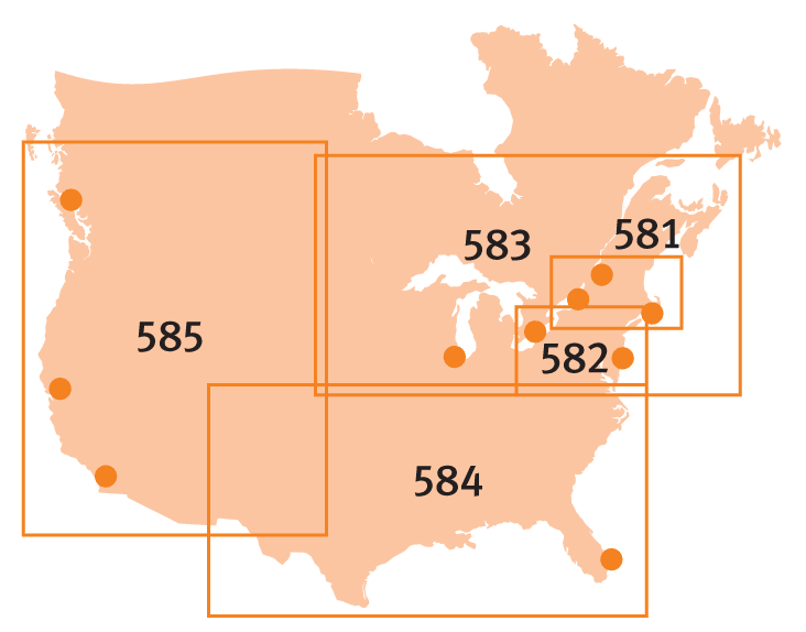 Northeastern USA Eastern Canada Michelin 583 - Image 3