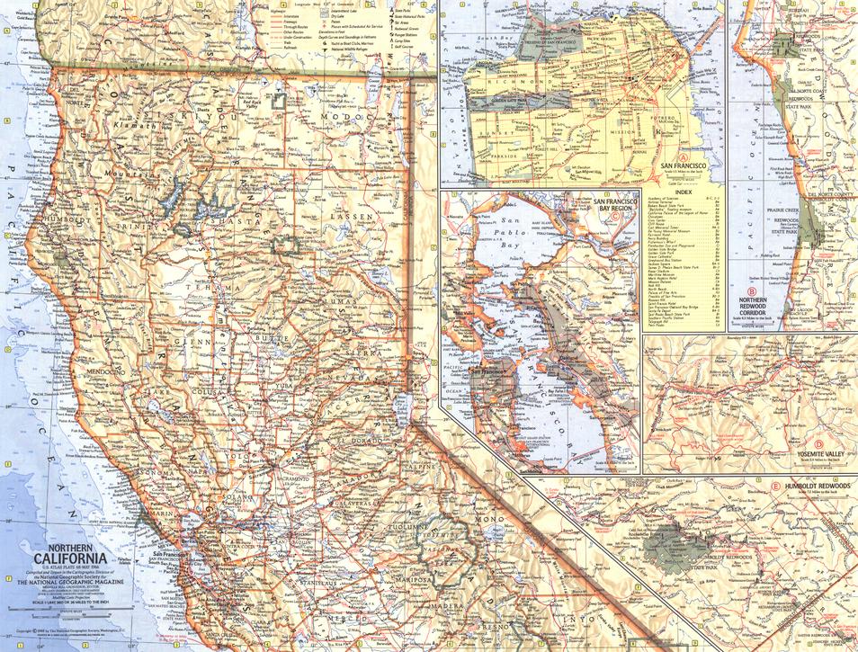 Northern California - Published 1966 by National Geographic