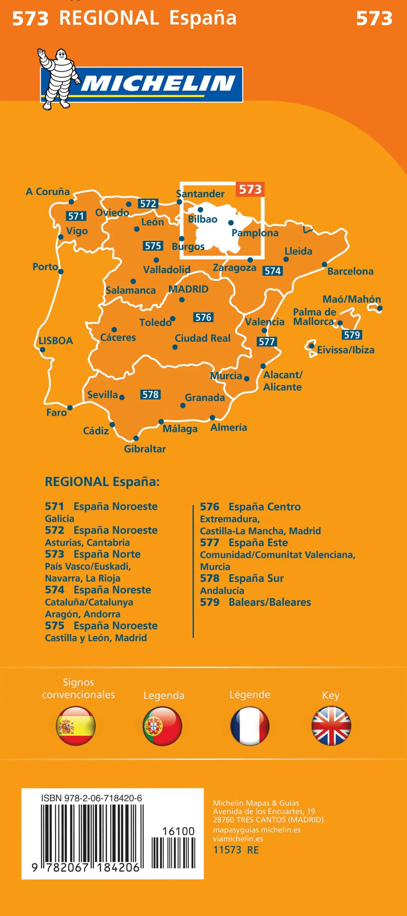 Spain North - Basque Country, Navarra, Rioja Michelin Map 573 - Image 2