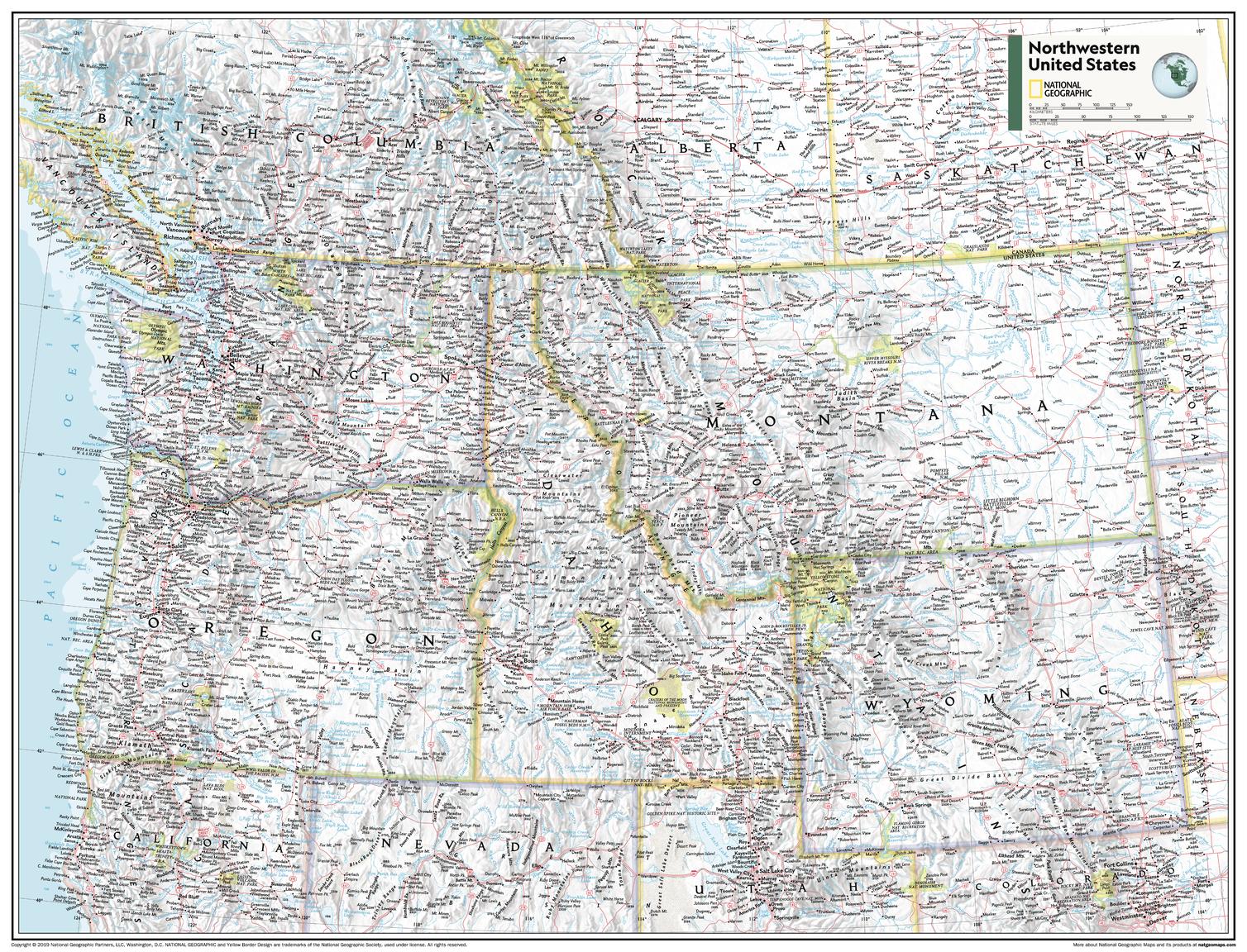 Northwestern United States - Atlas of the World, 11th Edition by National Geographic